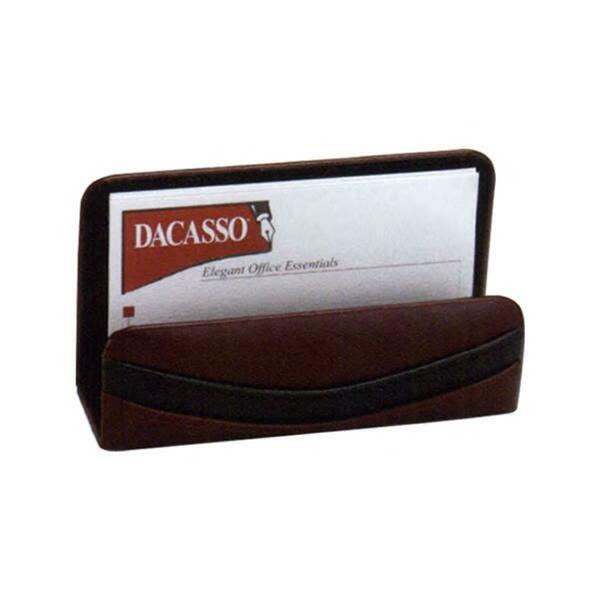 Dacasso Burgundy Leather Business Card Holder A7007